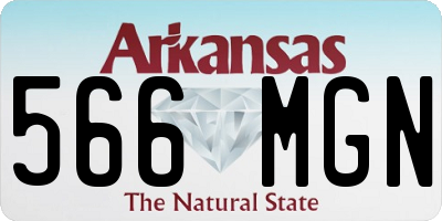 AR license plate 566MGN