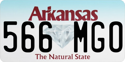 AR license plate 566MGO