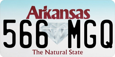 AR license plate 566MGQ