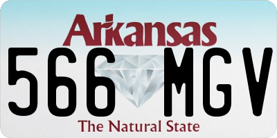 AR license plate 566MGV