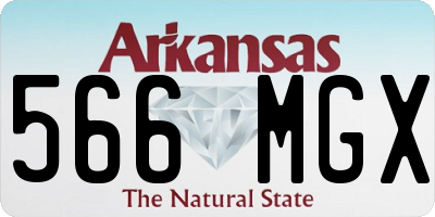 AR license plate 566MGX
