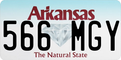 AR license plate 566MGY