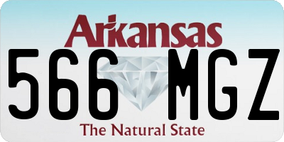 AR license plate 566MGZ