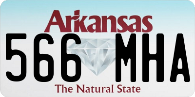 AR license plate 566MHA