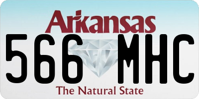 AR license plate 566MHC