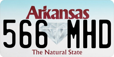 AR license plate 566MHD