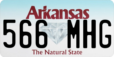 AR license plate 566MHG