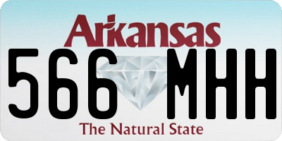 AR license plate 566MHH