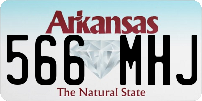 AR license plate 566MHJ