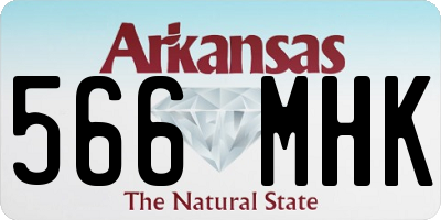 AR license plate 566MHK