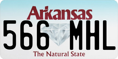 AR license plate 566MHL
