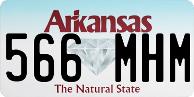 AR license plate 566MHM