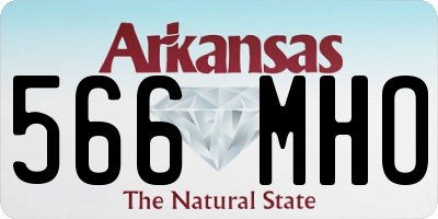 AR license plate 566MHO