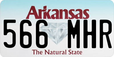 AR license plate 566MHR