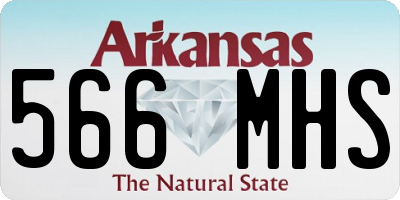 AR license plate 566MHS