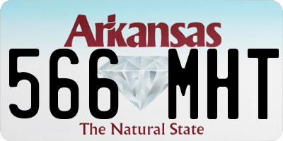 AR license plate 566MHT