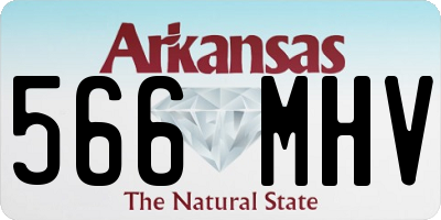 AR license plate 566MHV
