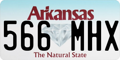 AR license plate 566MHX