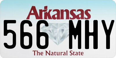 AR license plate 566MHY
