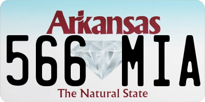 AR license plate 566MIA