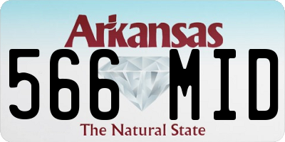 AR license plate 566MID