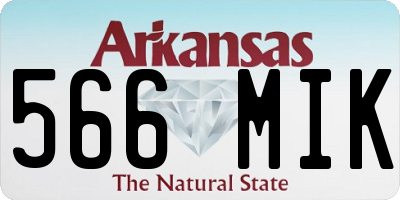 AR license plate 566MIK