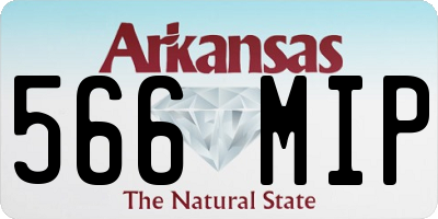 AR license plate 566MIP