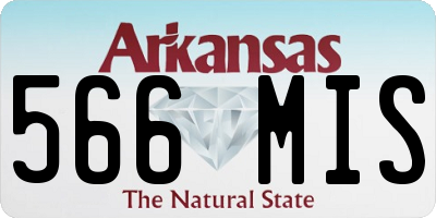 AR license plate 566MIS