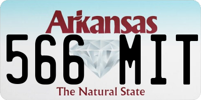AR license plate 566MIT