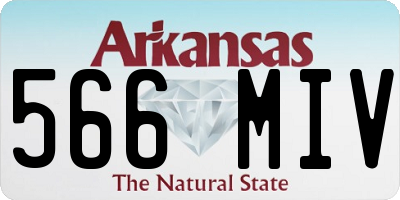 AR license plate 566MIV