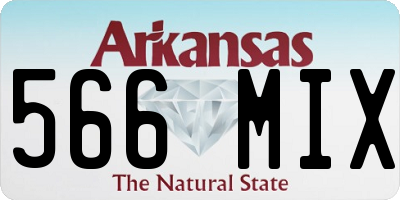 AR license plate 566MIX