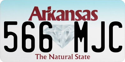 AR license plate 566MJC