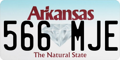 AR license plate 566MJE