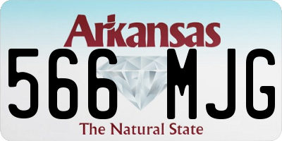 AR license plate 566MJG