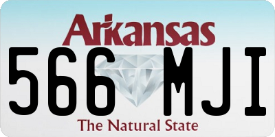 AR license plate 566MJI