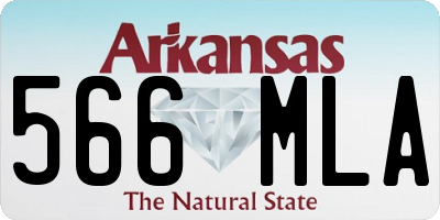 AR license plate 566MLA