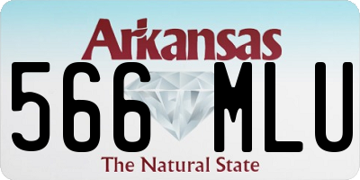 AR license plate 566MLU