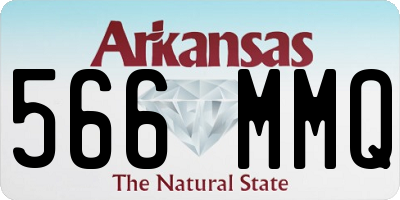 AR license plate 566MMQ