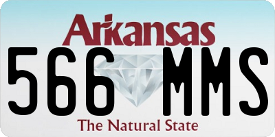 AR license plate 566MMS