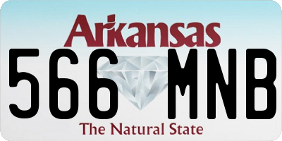 AR license plate 566MNB