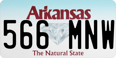 AR license plate 566MNW