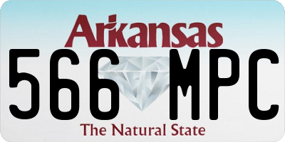 AR license plate 566MPC