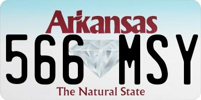 AR license plate 566MSY