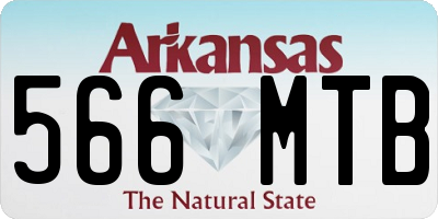AR license plate 566MTB