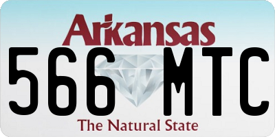 AR license plate 566MTC
