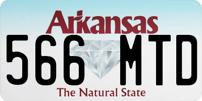 AR license plate 566MTD