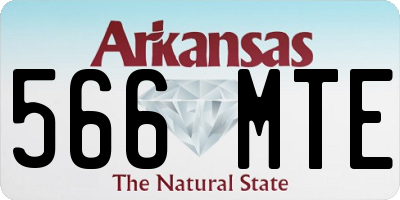 AR license plate 566MTE