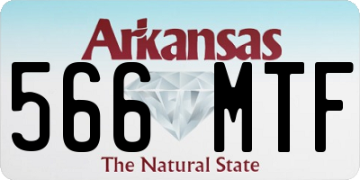 AR license plate 566MTF