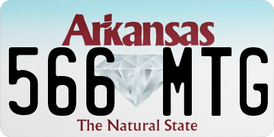 AR license plate 566MTG