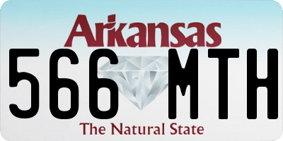 AR license plate 566MTH